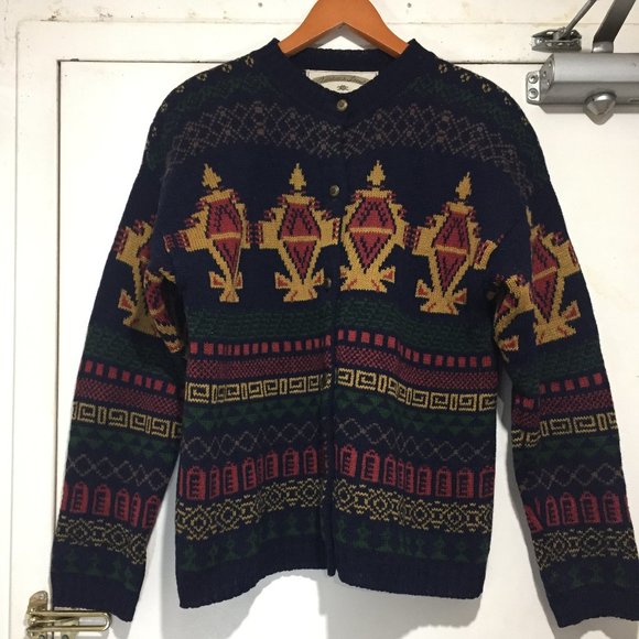 VINTAGE TRISTAN & ISEUT WOOL CARDIGAN SWEATERS SIZE S - Picture 2 of 6